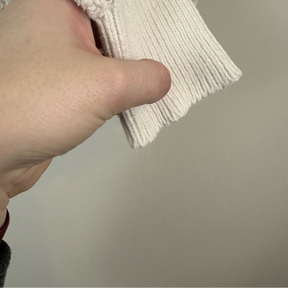 Urban Outfitters | White Button Front Cropped Length Cardigan Size Small - Picture 5 of 6